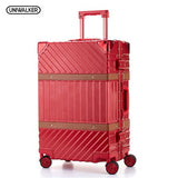 Uniwalker Abs+Pc Hardside Luggage Unisex 20 24  26  29 Vintage Travel Suitcase Spinner Wheels Tsa