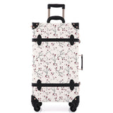 2018 New Spinner 4 Wheel Suitcase Trolley Luggage 3D Print Original Design Retro Elegant  24"