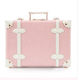 2018 New Children'S Suitcase Kids Luggage Small Suitcase Pink Hand Bags Striped Pu Pp Material High