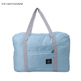 Fashion Women Travel Luggage Bag Big Capacity Folding Carry-On Duffle Bag Foldable Nylon Zipper