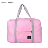Fashion Women Travel Luggage Bag Big Capacity Folding Carry-On Duffle Bag Foldable Nylon Zipper