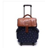 Travel Trolley Backpack Bag Boarding Luggage Bags Rolling Bag With Wheels For Women Travel Duffel