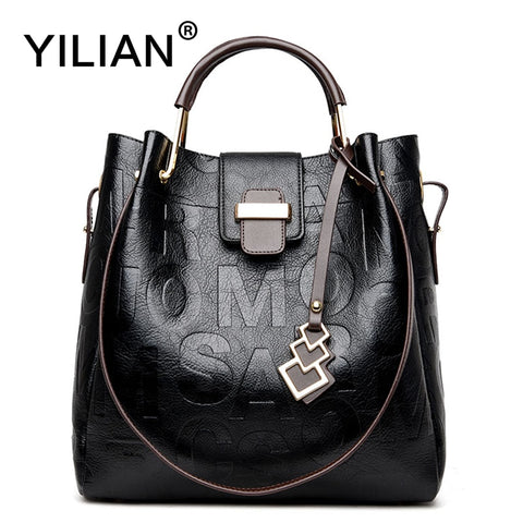 Yilian 2-Piece Bags For Women 2018 New Ladies'  Leather Handbag Messenger Bags Big Capacity