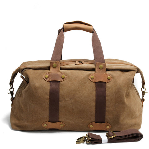 Men'S Travel Bags Casual Canvas Carry On Luggage Bags Male Duffel Bags Travel Tote Large Weekend