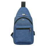 Brand Usb Charge Anti Theft Chest Pack Fashion Men Portable Waterproof Travel Organizer Sling