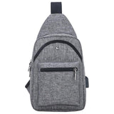 Brand Usb Charge Anti Theft Chest Pack Fashion Men Portable Waterproof Travel Organizer Sling