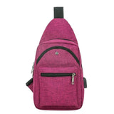 Brand Usb Charge Anti Theft Chest Pack Fashion Men Portable Waterproof Travel Organizer Sling