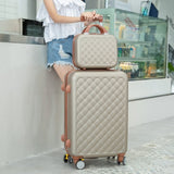 Carry-On Suitcase With Wheels Women Luggage With 14 Inch Travel Bag Cosmetic Bags Luggage Sets