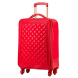 Trolley Luggage Picture Box Travel Bag Universal Wheels Married The Box Bride Suitcase Red