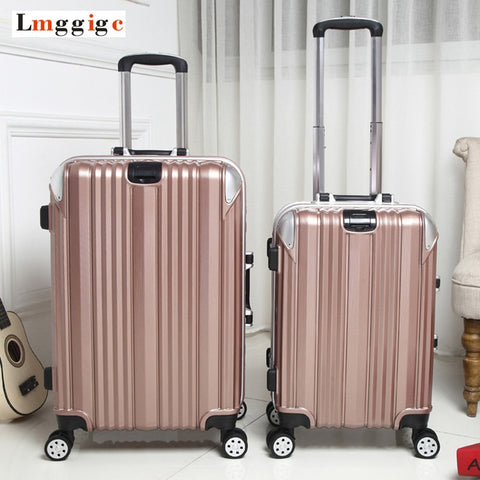 Men Aluminum Frame Rolling Luggage,Travel Suitcase Bag,Women Trolley Case, Wheel Carry-On,
