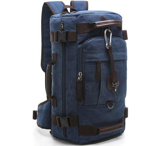 Luodun 2018 New Arrival Anvas Leather Men Travel Bags Carry On Luggage Bags Men Duffel Bags