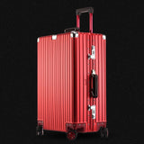 20'24'26'29'Inch Retro Aluminum Suitcase Carry On Cabin Tsa Scratch Resistant Luggage Metal Trolley