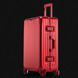 20'24'26'29'Inch Retro Aluminum Suitcase Carry On Cabin Tsa Scratch Resistant Luggage Metal Trolley