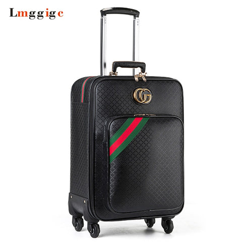 Rolling Luggage Bag ,Women Fashion Pu Suitcase ,Travel Carry On,Trolley Case With Wheel