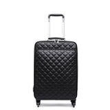 Women 'S Waterproof Pu Leather Travel Rolling Luggage Suitcase Bag Trolley Case Set, New