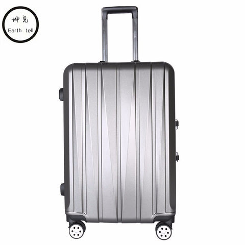 Kundui  20"24 Inch Aluminum Frame Luggage, Universal Wheel Trolley, Password Lock Suitcase,Abs+Pc