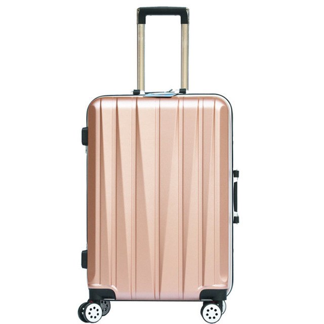 Kundui  20"24 Inch Aluminum Frame Luggage, Universal Wheel Trolley, Password Lock Suitcase,Abs+Pc