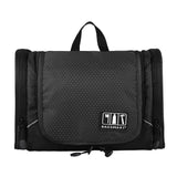 BAGSMART Nylon Cosmetic Bag With Hanger Waterproof Toiletry Bag Portable Makeup Bag Unisex