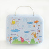 Lvv Home Retro Portable Stud Earrings Storage Box/Creative Iron Mini Luggage Candy Box Earphone Box