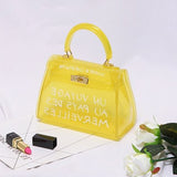 Clear Transparent Pvc Shoulder Bags Women Candy Color Women Jelly Bags Purse Solid Color Handbags
