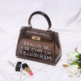 Clear Transparent Pvc Shoulder Bags Women Candy Color Women Jelly Bags Purse Solid Color Handbags