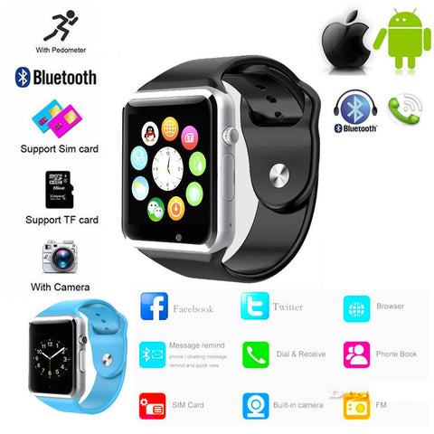 A1 Smart Watch Bluetooth Sports Gsm Phone Mate Smart Wristwatch For Android