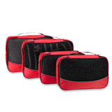 Tomshoo 4Pcs Packing Cubes Clothing Organizer Travel Kit Bags Storage Bags
