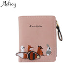 2018  Vintage Wallets Cartoon Animal Candy Colored Girls Coin Bags Women Key Wallets Children