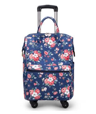 20" Travel Boarding Bags Trolley Bag With Wheels Carry On Luggage Suitcase Wheeled Rolling
