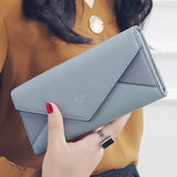 New Style Envelope Designer Clutch Wallets For Women Hasp Pocket To Coin Card Holder Female