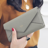 New Style Envelope Designer Clutch Wallets For Women Hasp Pocket To Coin Card Holder Female