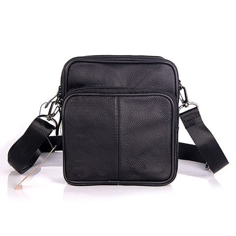 Business Men'S Genuine Leather Messenger Bag Large Capacity Real Leather Shoulder Bags Casual
