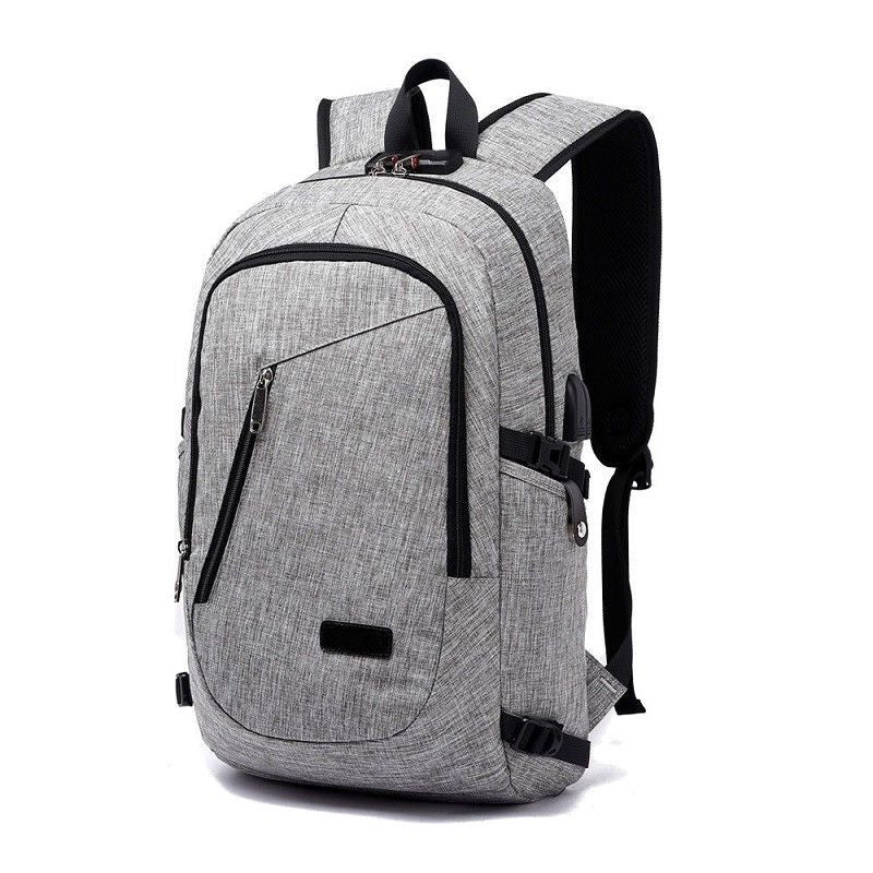 Anti-Theft Waterproof Travel Backpack With Usb Recharging Function