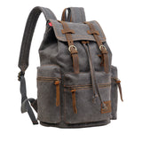 Canvas Backpac Vintage Canvas Leather Backpack Hiking Daypacks Computers Laptop