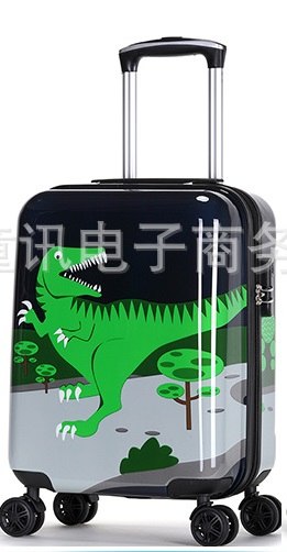 Letrend Cute Fish Rolling Luggage Spinner Kids Children Cartton Backpack Trolley Suitcase Wheels