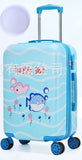 Letrend Cute Fish Rolling Luggage Spinner Kids Children Cartton Backpack Trolley Suitcase Wheels