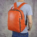 Men Crazy Horse Cowhide Backpack Daypack High Quality Knapsack Large Capacity Genuine Leather