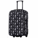 Davidjones Wheel Travel Suitcase Carry On Trolley Bag Fixed Cabin Large Luggage Bag Girl Vintage