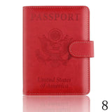 1 Pcs Rfid Anti Magnetic United States Passport Sets Anti Scanning Hasp Passport Holder Bank Card