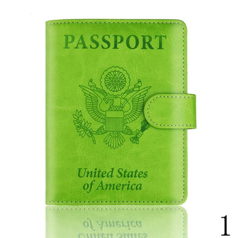 1 Pcs Rfid Anti Magnetic United States Passport Sets Anti Scanning Hasp Passport Holder Bank Card
