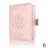 1 Pcs Rfid Anti Magnetic United States Passport Sets Anti Scanning Hasp Passport Holder Bank Card