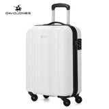 Davidjones Wheel Travel Suitcase Carry On Trolley Bag Spinner Cabin Large Luggage Bag Girl