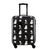 Davidjones Wheel Travel Suitcase Carry On Trolley Bag Spinner Cabin Large Luggage Bag Girl