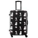 Davidjones Wheel Travel Suitcase Trolley Bag Spinner Large Women Rolling Luggage Bag Girl Vintage
