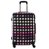 Davidjones Wheel Travel Suitcase Trolley Bag Spinner Large Women Rolling Luggage Bag Girl Vintage