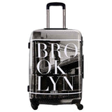 Davidjones Wheel Travel Suitcase Trolley Bag Spinner Large Women Rolling Luggage Bag Girl Vintage