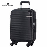 Davidjones Wheel Travel Suitcase Trolley Bag Spinner Large Women Rolling Luggage Bag Girl Vintage