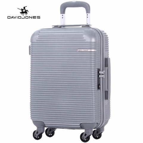 Davidjones Wheel Travel Suitcase Carry On Trolley Bag Spinner Cabin Large Luggage Bag Girl