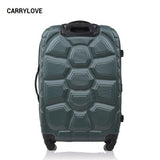 Carrylove Classic Grid Luggage Series 25 Inch Turtle Shell Abs Rolling Luggage Spinner Brand Travel