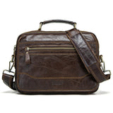 Contact'S New Oil Cow Leather Men'S Messenger Bag Male Satchel Bag Men Crossbody Bags Masculina